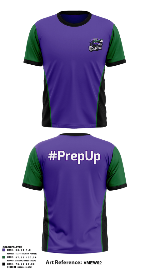 Short Sleeve Performance Shirt, Gator Prep, Football, Teamtime, Team time, sublimation, custom sports apparel, team uniforms, spirit wear, spiritwear, sports uniforms, custom shirts, team store, custom team store, fundraiser sports, apparel fundraiser
