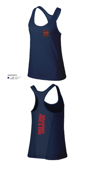 Granger Fire & EMS Department 65562633 Women's Racer Tank Top - 21