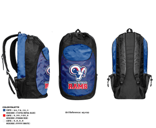 Gear Bag, Greene Central Rams, Wrestling, Teamtime, Team time, sublimation, custom sports apparel, team uniforms, spirit wear, spiritwear, sports uniforms, custom shirts, team store, custom team store, fundraiser sports, apparel fundraiser