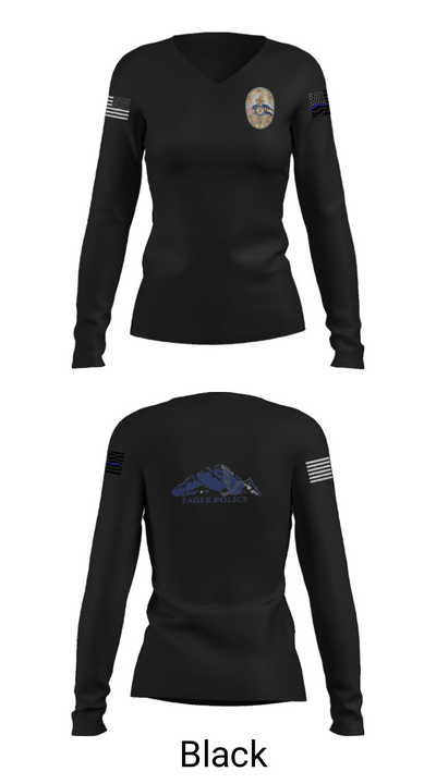 Eagle Police Department 40454733 Women's Long Sleeve V-neck Shirt - 35