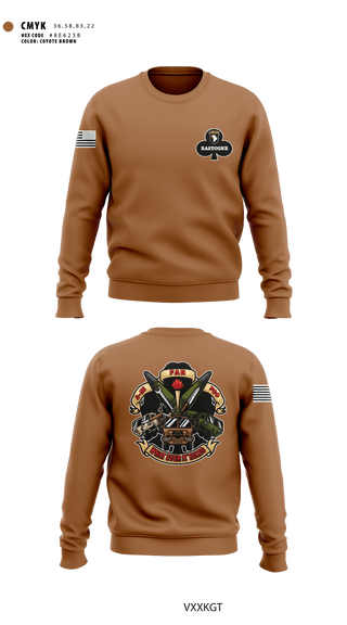 Crew Neck Sweatshirt, F co. 2-32 FAR, Army, Teamtime, Team time, sublimation, custom sports apparel, team uniforms, spirit wear, spiritwear, sports uniforms, custom shirts, team store, custom team store, fundraiser sports, apparel fundraiser