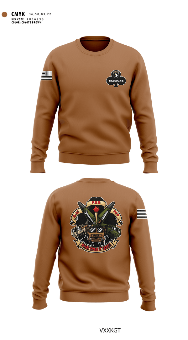 Crew Neck Sweatshirt, F co. 2-32 FAR, Army, Teamtime, Team time, sublimation, custom sports apparel, team uniforms, spirit wear, spiritwear, sports uniforms, custom shirts, team store, custom team store, fundraiser sports, apparel fundraiser