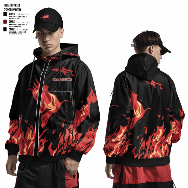 Windbreaker, Heavy Steppas, Men's Basketball, Teamtime, Team time, sublimation, custom sports apparel, team uniforms, spirit wear, spiritwear, sports uniforms, custom shirts, team store, custom team store, fundraiser sports, apparel fundraiser