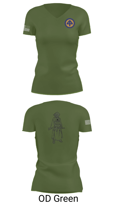 A Co 1/1-114th 36313026 Women's Short Sleeve V-neck Shirt - 48