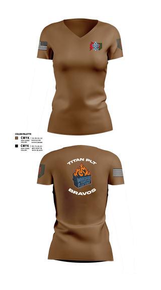 Women's Short Sleeve Vneck Shirt, 3rd plt kingsmen, Army, Teamtime, Team time, sublimation, custom sports apparel, team uniforms, spirit wear, spiritwear, sports uniforms, custom shirts, team store, custom team store, fundraiser sports, apparel fundraiser