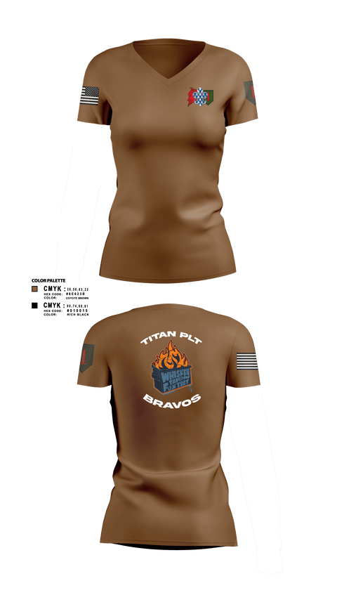 Women's Short Sleeve Vneck Shirt, 3rd plt kingsmen, Army, Teamtime, Team time, sublimation, custom sports apparel, team uniforms, spirit wear, spiritwear, sports uniforms, custom shirts, team store, custom team store, fundraiser sports, apparel fundraiser