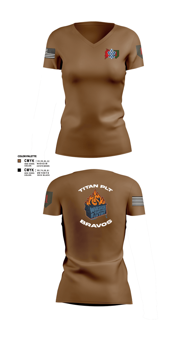 Women's Short Sleeve Vneck Shirt, 3rd plt kingsmen, Army, Teamtime, Team time, sublimation, custom sports apparel, team uniforms, spirit wear, spiritwear, sports uniforms, custom shirts, team store, custom team store, fundraiser sports, apparel fundraiser