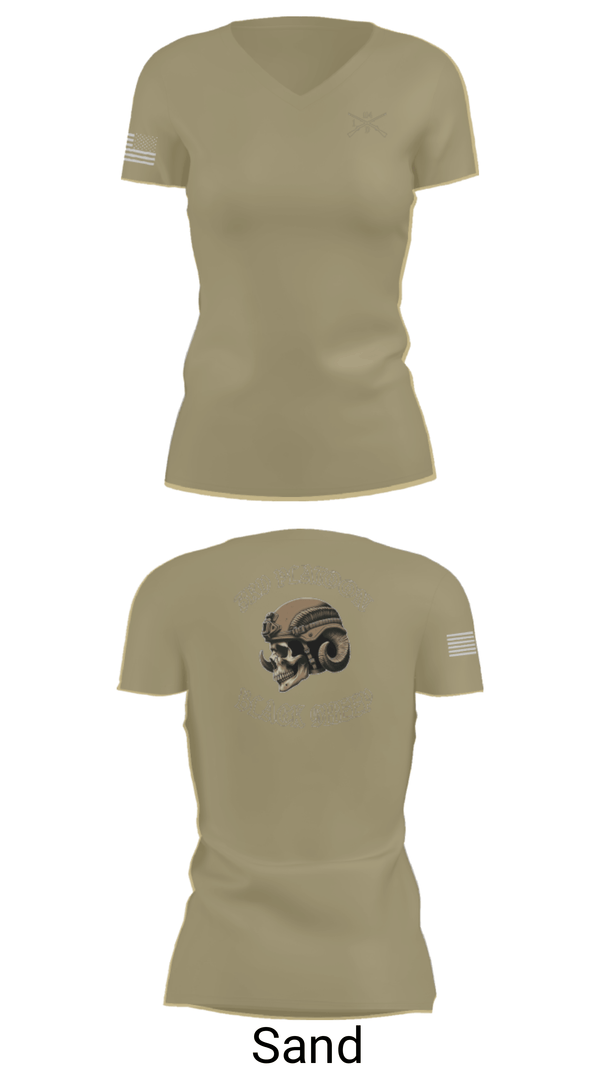 Women's Short Sleeve Vneck Shirt, Delta company 114, Army, Teamtime, Team time, sublimation, custom sports apparel, team uniforms, spirit wear, spiritwear, sports uniforms, custom shirts, team store, custom team store, fundraiser sports, apparel fundraiser
