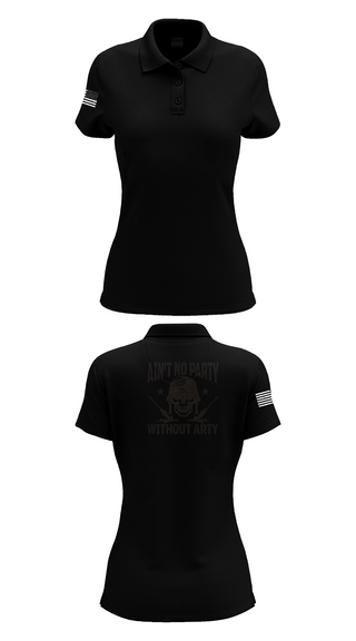 Women's Short Sleeve Performance Polo, 1-320th FA, Fox Battery, , Teamtime, Team time, sublimation, custom sports apparel, team uniforms, spirit wear, spiritwear, sports uniforms, custom shirts, team store, custom team store, fundraiser sports, apparel fundraiser