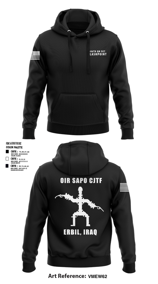 Hoodie, 606th Qm Det, Army, Teamtime, Team time, sublimation, custom sports apparel, team uniforms, spirit wear, spiritwear, sports uniforms, custom shirts, team store, custom team store, fundraiser sports, apparel fundraiser