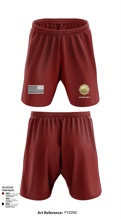 383rd MCT 82262755 Athletic Shorts With Pockets - 1