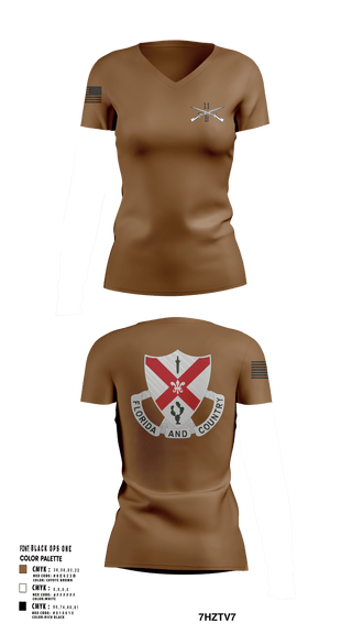 Women's Short Sleeve Vneck Shirt, C Co 1-124 Rifle Company, National Guard, Teamtime, Team time, sublimation, custom sports apparel, team uniforms, spirit wear, spiritwear, sports uniforms, custom shirts, team store, custom team store, fundraiser sports, apparel fundraiser