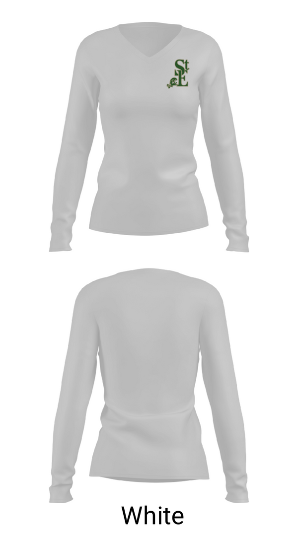 Women's Long Sleeve Vneck Shirt, Saint Edward High School Volleyball, Women's Volleyball, Teamtime, Team time, sublimation, custom sports apparel, team uniforms, spirit wear, spiritwear, sports uniforms, custom shirts, team store, custom team store, fundraiser sports, apparel fundraiser