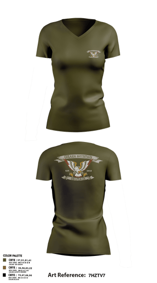 Women's Short Sleeve Vneck Shirt, Cheaha Mountain Helitack, Fire Department, Teamtime, Team time, sublimation, custom sports apparel, team uniforms, spirit wear, spiritwear, sports uniforms, custom shirts, team store, custom team store, fundraiser sports, apparel fundraiser