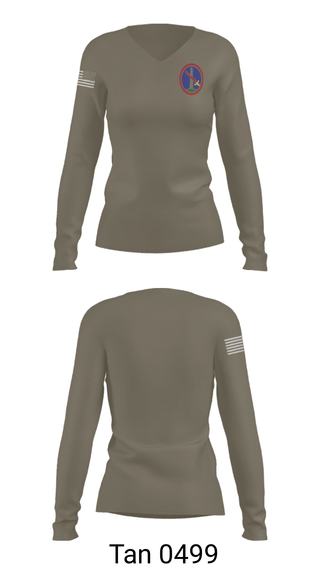 Women's Long Sleeve Vneck Shirt, MDW, Army, Teamtime, Team time, sublimation, custom sports apparel, team uniforms, spirit wear, spiritwear, sports uniforms, custom shirts, team store, custom team store, fundraiser sports, apparel fundraiser
