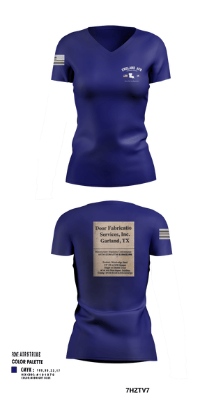 Women's Short Sleeve Vneck Shirt, 526th TFS, , Teamtime, Team time, sublimation, custom sports apparel, team uniforms, spirit wear, spiritwear, sports uniforms, custom shirts, team store, custom team store, fundraiser sports, apparel fundraiser