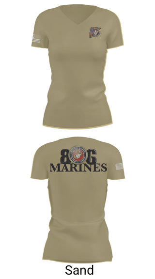 Women's Short Sleeve Vneck Shirt, 806 MarinesBoots and Badges of the South Plains, Fire Department, Teamtime, Team time, sublimation, custom sports apparel, team uniforms, spirit wear, spiritwear, sports uniforms, custom shirts, team store, custom team store, fundraiser sports, apparel fundraiser