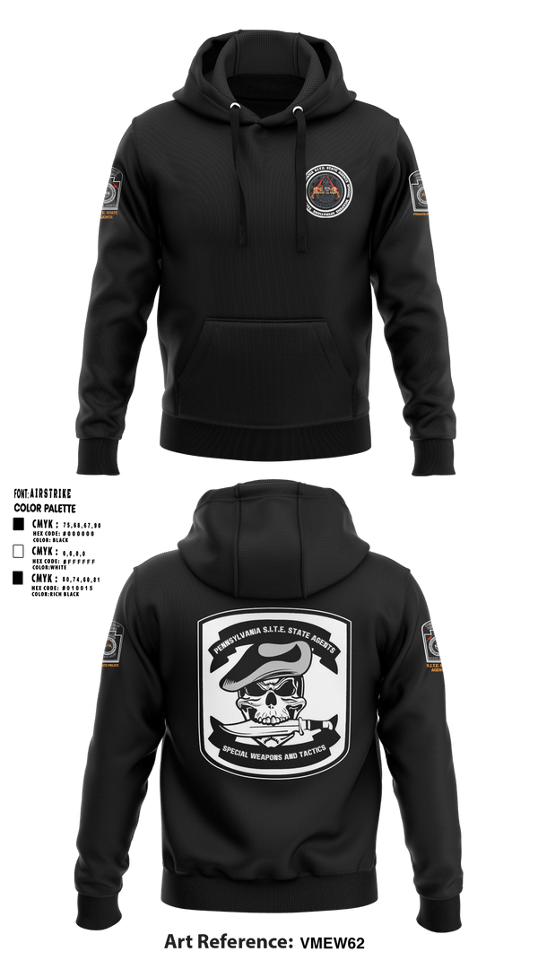 Hoodie, PA. S.I.T.E. STATE AGENTS PRIVATE POLICEPA S.I.T.E. STATE AGENTS PRIVATE POLICEPA. S.I.T.E. STATE AGENTS PRIVATE POLICE, , Teamtime, Team time, sublimation, custom sports apparel, team uniforms, spirit wear, spiritwear, sports uniforms, custom shirts, team store, custom team store, fundraiser sports, apparel fundraiser