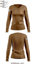 VFA 83 58020610 Women's Long Sleeve V-neck Shirt - 1