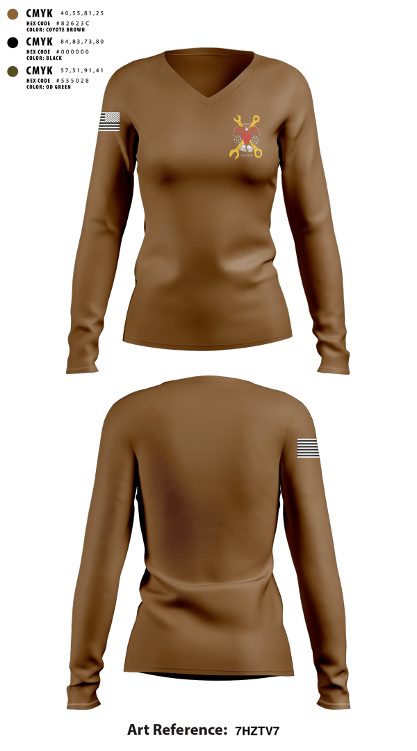 Women's Long Sleeve Vneck Shirt, VFA 83, , Teamtime, Team time, sublimation, custom sports apparel, team uniforms, spirit wear, spiritwear, sports uniforms, custom shirts, team store, custom team store, fundraiser sports, apparel fundraiser
