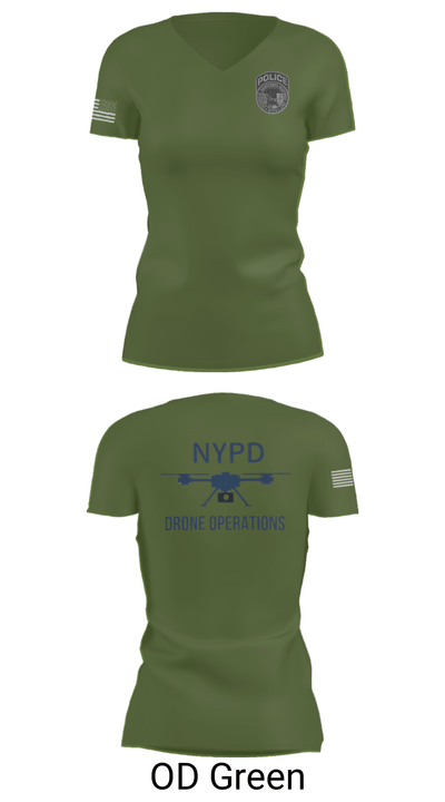 NYPD TARU 76375365 Women's Short Sleeve V-neck Shirt - 46