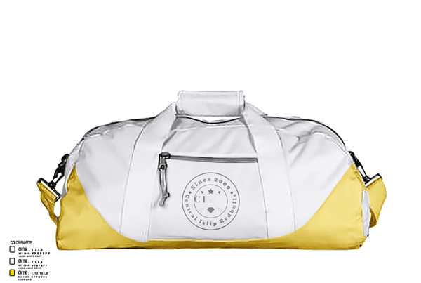 Duffle Bag, Central Islip Redbulls, Men's Soccer, Teamtime, Team time, sublimation, custom sports apparel, team uniforms, spirit wear, spiritwear, sports uniforms, custom shirts, team store, custom team store, fundraiser sports, apparel fundraiser
