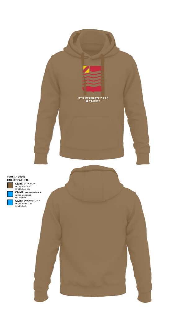 Hoodie, 1st Battalion 15th Field Artillery, Army, Teamtime, Team time, sublimation, custom sports apparel, team uniforms, spirit wear, spiritwear, sports uniforms, custom shirts, team store, custom team store, fundraiser sports, apparel fundraiser