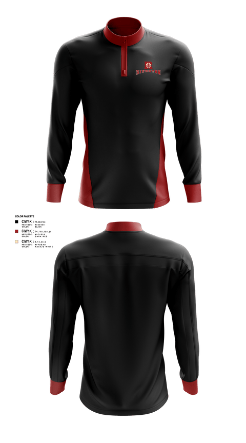 Quarter Zip Jacket, Riverton, Men's Basketball, Teamtime, Team time, sublimation, custom sports apparel, team uniforms, spirit wear, spiritwear, sports uniforms, custom shirts, team store, custom team store, fundraiser sports, apparel fundraiser