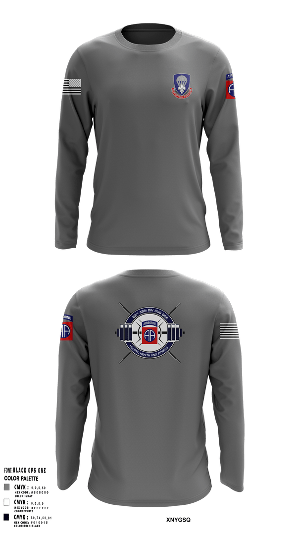 Long Sleeve Performance Shirt, 82nd ADSB H2F, Army, Teamtime, Team time, sublimation, custom sports apparel, team uniforms, spirit wear, spiritwear, sports uniforms, custom shirts, team store, custom team store, fundraiser sports, apparel fundraiser