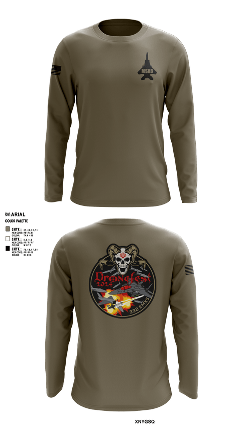 Long Sleeve Performance Shirt, 332nd EMXS, Air Force, Teamtime, Team time, sublimation, custom sports apparel, team uniforms, spirit wear, spiritwear, sports uniforms, custom shirts, team store, custom team store, fundraiser sports, apparel fundraiser