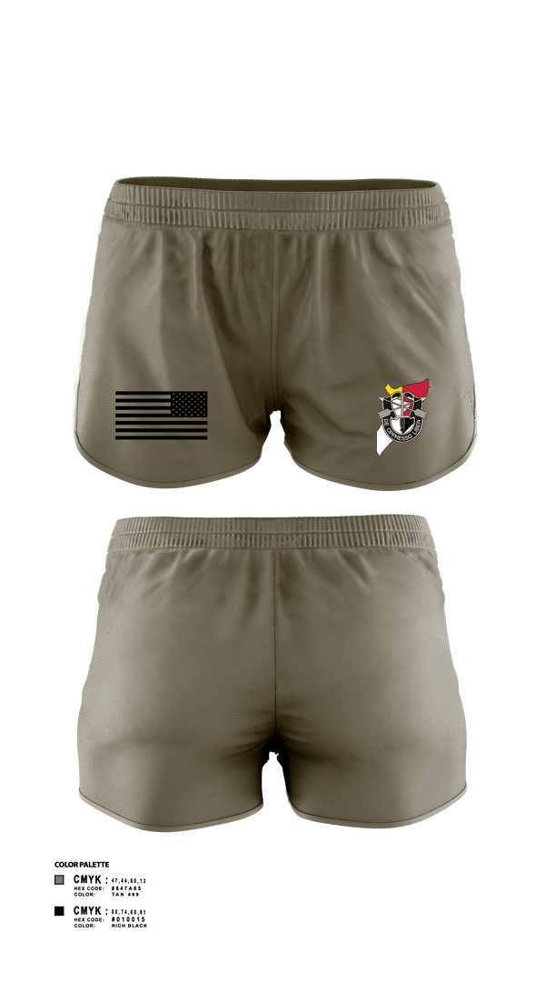 Women's Shorts, JSOTF-SOM FWD TAC, Army, Teamtime, Team time, sublimation, custom sports apparel, team uniforms, spirit wear, spiritwear, sports uniforms, custom shirts, team store, custom team store, fundraiser sports, apparel fundraiser