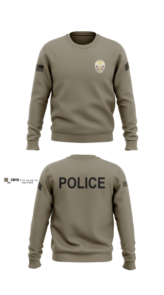 Crew Neck Sweatshirt, Miami Police Department, Police, Teamtime, Team time, sublimation, custom sports apparel, team uniforms, spirit wear, spiritwear, sports uniforms, custom shirts, team store, custom team store, fundraiser sports, apparel fundraiser