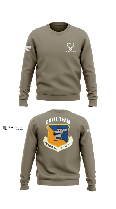 WBHS AFJROTC 46215478 Crew Neck Sweatshirt - 3