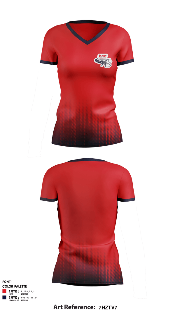 Women's Short Sleeve Vneck Shirt, FYD Tampa Bay Pop Warner, Football, Teamtime, Team time, sublimation, custom sports apparel, team uniforms, spirit wear, spiritwear, sports uniforms, custom shirts, team store, custom team store, fundraiser sports, apparel fundraiser