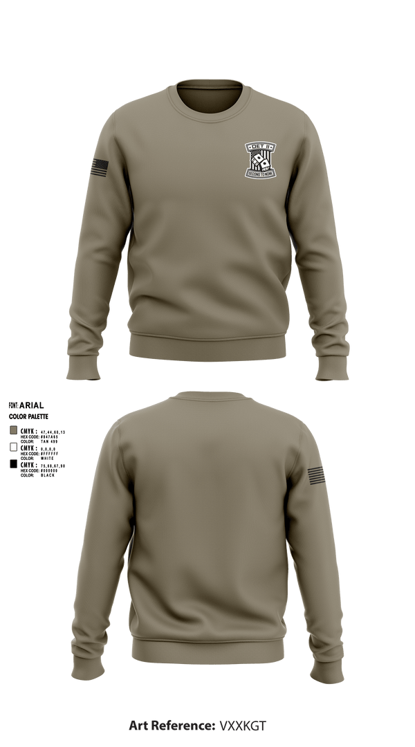 Crew Neck Sweatshirt, DET2, National Guard, Teamtime, Team time, sublimation, custom sports apparel, team uniforms, spirit wear, spiritwear, sports uniforms, custom shirts, team store, custom team store, fundraiser sports, apparel fundraiser