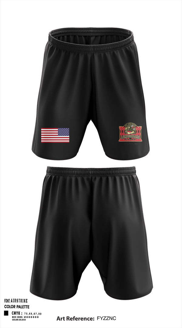 Athletic Shorts With Pockets, 612 Engineer Detachment, , Teamtime, Team time, sublimation, custom sports apparel, team uniforms, spirit wear, spiritwear, sports uniforms, custom shirts, team store, custom team store, fundraiser sports, apparel fundraiser