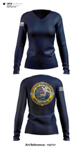 Station New London 58312378 Women's Long Sleeve V-neck Shirt - 12