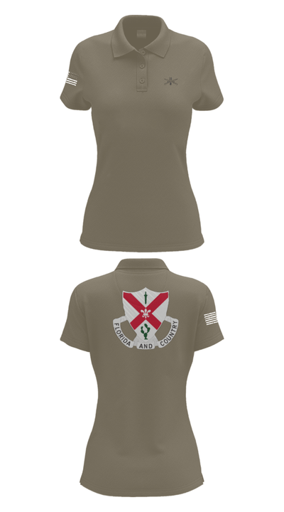 C Co 1-124 Rifle Company 57736053 Women's Short Sleeve Performance Polo  - 71