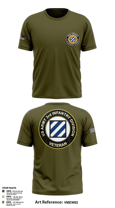 1st Armored Brigade Combat Team 63328953 Short Sleeve Performance Shirt - 1