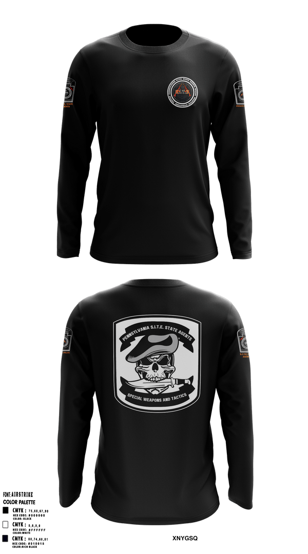 Long Sleeve Performance Shirt, PA. S.I.T.E. STATE AGENTS PRIVATE POLICEPA S.I.T.E. STATE AGENTS PRIVATE POLICEPA. S.I.T.E. STATE AGENTS PRIVATE POLICE, , Teamtime, Team time, sublimation, custom sports apparel, team uniforms, spirit wear, spiritwear, sports uniforms, custom shirts, team store, custom team store, fundraiser sports, apparel fundraiser