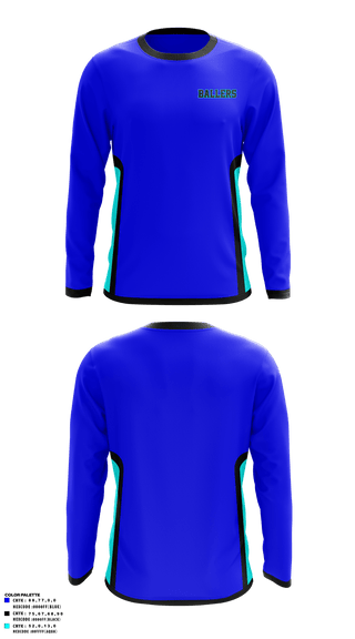 Long Sleeve Performance Shirt, Ballers, Men's Basketball, Teamtime, Team time, sublimation, custom sports apparel, team uniforms, spirit wear, spiritwear, sports uniforms, custom shirts, team store, custom team store, fundraiser sports, apparel fundraiser