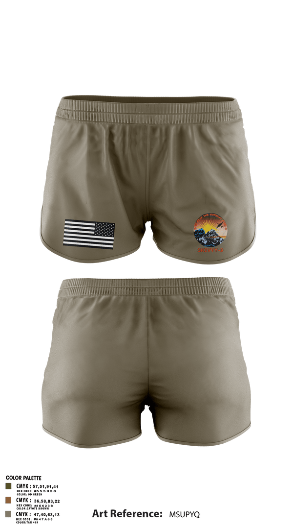 Ranger Panties, SKIVVY NINE, Air Force, Teamtime, Team time, sublimation, custom sports apparel, team uniforms, spirit wear, spiritwear, sports uniforms, custom shirts, team store, custom team store, fundraiser sports, apparel fundraiser