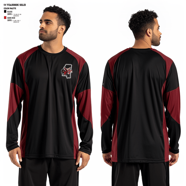 Long Sleeve Performance Shirt, Warriors, Men's Basketball, Teamtime, Team time, sublimation, custom sports apparel, team uniforms, spirit wear, spiritwear, sports uniforms, custom shirts, team store, custom team store, fundraiser sports, apparel fundraiser