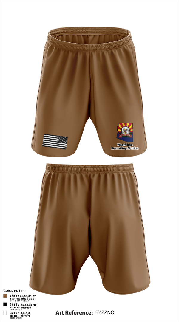 Athletic Shorts With Pockets, Westridge Recruiting Station, Army, Teamtime, Team time, sublimation, custom sports apparel, team uniforms, spirit wear, spiritwear, sports uniforms, custom shirts, team store, custom team store, fundraiser sports, apparel fundraiser