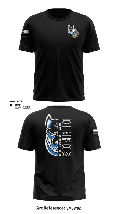 DINFOS (Defense Information School) 29284303 Short Sleeve Performance Shirt - 8
