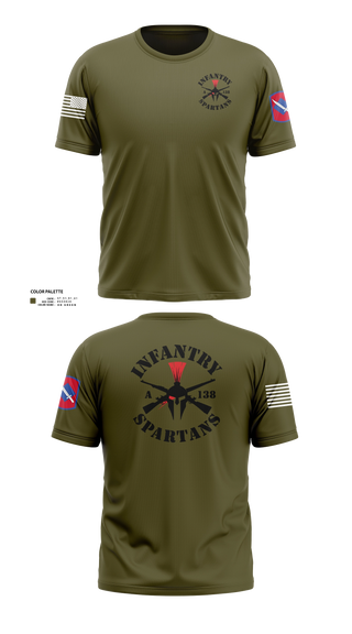 Old School Cotton Feel Shirt, Alpha Company 1-138th Infantry Regiment, , Teamtime, Team time, sublimation, custom sports apparel, team uniforms, spirit wear, spiritwear, sports uniforms, custom shirts, team store, custom team store, fundraiser sports, apparel fundraiser