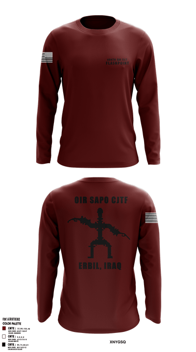 606th Qm Det 47278236 Long Sleeve Performance Shirt - 4