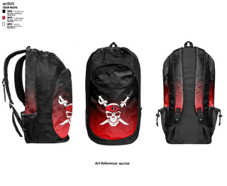 Gear Bag, Pirates, Football, Teamtime, Team time, sublimation, custom sports apparel, team uniforms, spirit wear, spiritwear, sports uniforms, custom shirts, team store, custom team store, fundraiser sports, apparel fundraiser