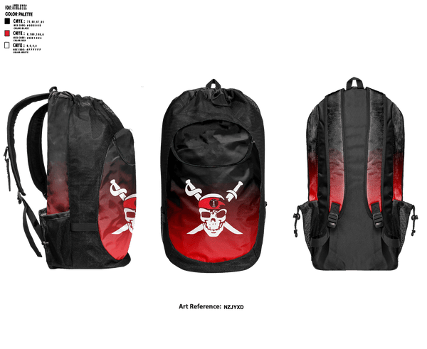 Gear Bag, Pirates, Football, Teamtime, Team time, sublimation, custom sports apparel, team uniforms, spirit wear, spiritwear, sports uniforms, custom shirts, team store, custom team store, fundraiser sports, apparel fundraiser