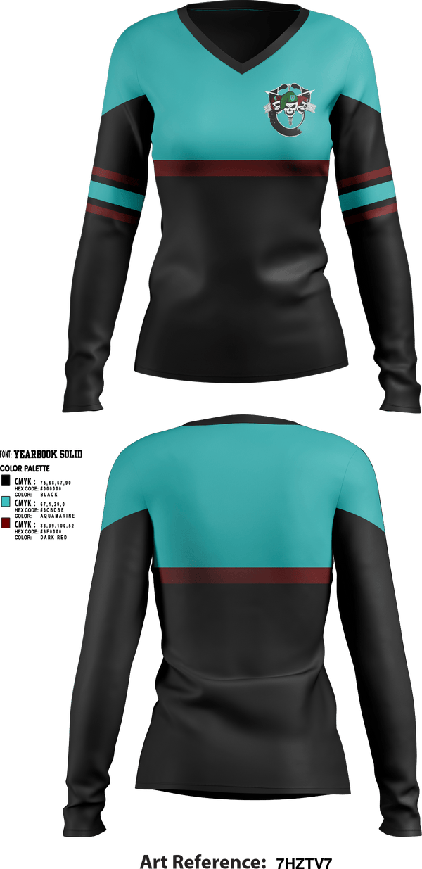 Women's Long Sleeve Vneck Shirt, PUNK N DRUBLIC, Softball, Teamtime, Team time, sublimation, custom sports apparel, team uniforms, spirit wear, spiritwear, sports uniforms, custom shirts, team store, custom team store, fundraiser sports, apparel fundraiser